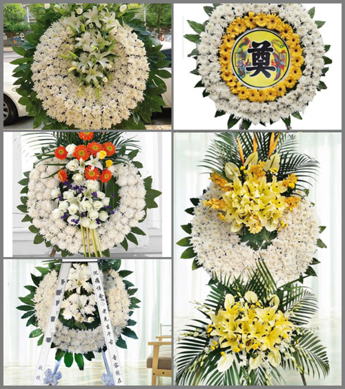 山西长治黎城县黄崖洞镇赵姑村花圈速递